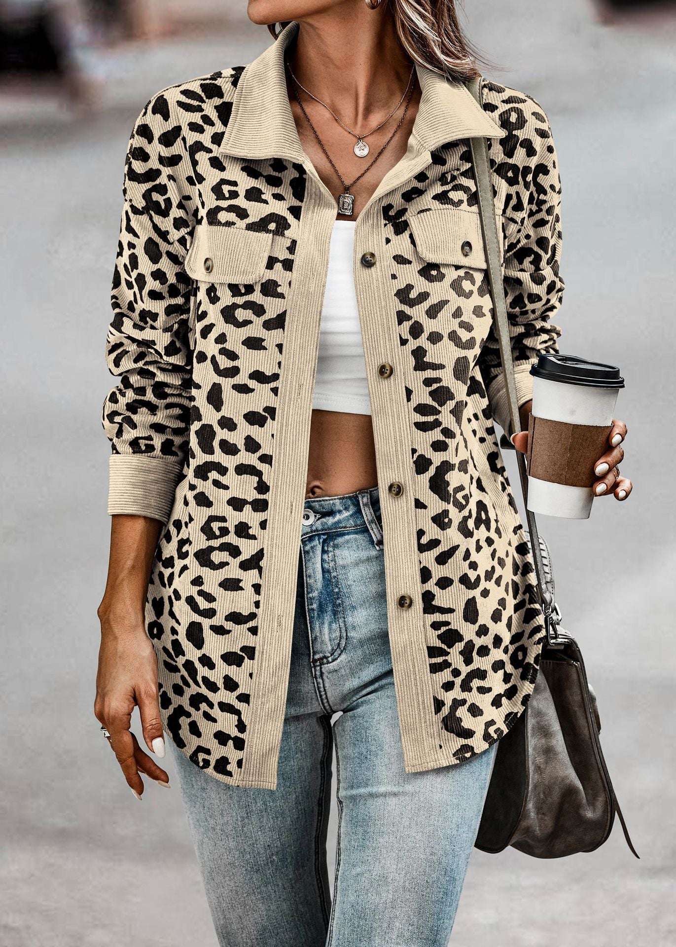 Gerlinde® | Chic women's jacket with leopard print