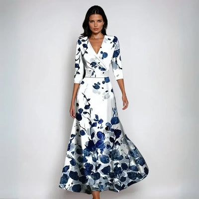 Emilia | Chic Bloom Wrap Dress