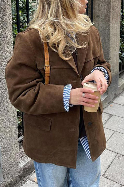 Gaby® | Casual street buttons turn-down collar outerwear