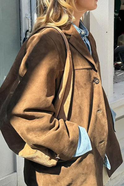Gaby® | Casual street buttons turn-down collar outerwear