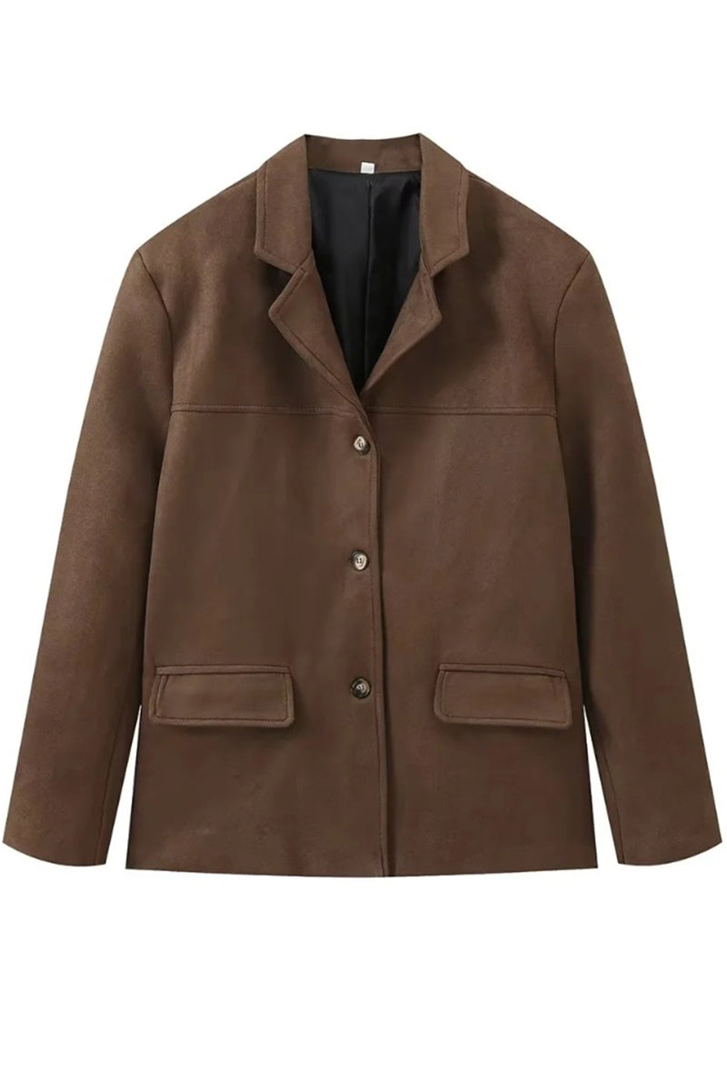 Gaby® | Casual street buttons turn-down collar outerwear
