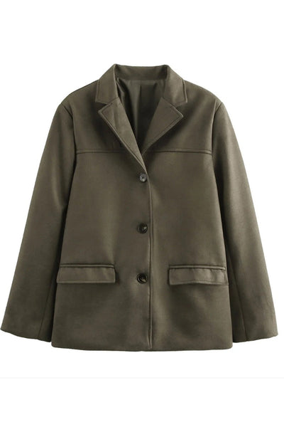 Gaby® | Casual street buttons turn-down collar outerwear