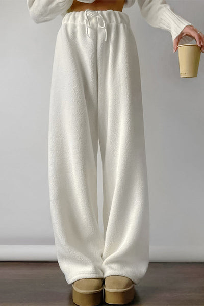 Isabella® | Casual street pocket lace-up pants, fluffy, loose, high waist, wide leg