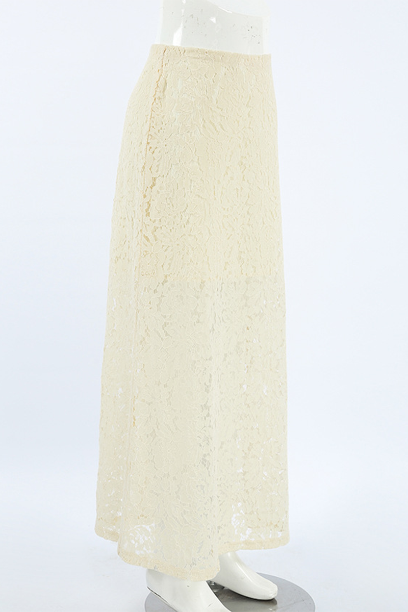 Jennifer® | Sexy straight plain lace pants