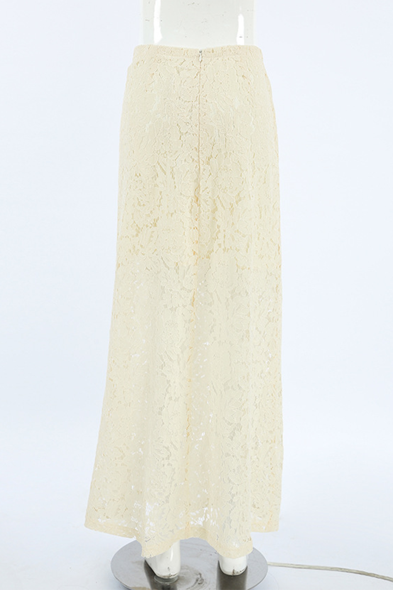 Jennifer® | Sexy straight plain lace pants