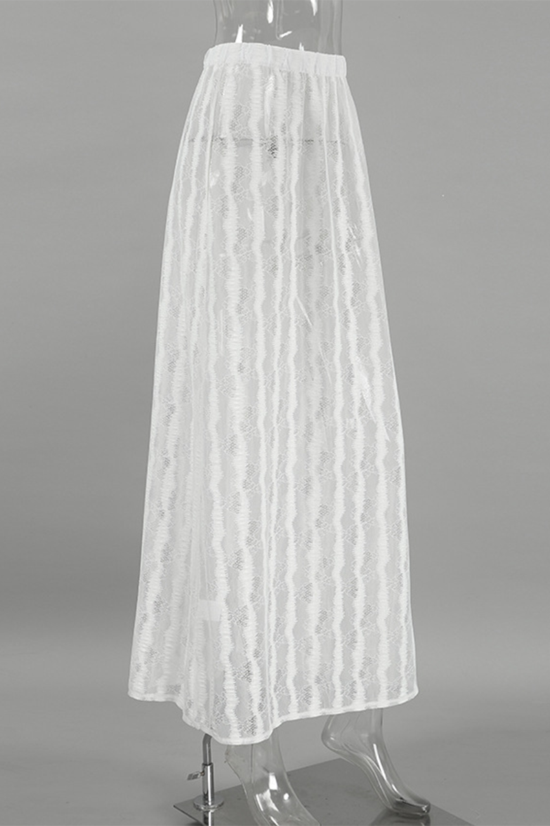 Leila® | Sexy hollow-out see-through loose A-type high waist pants