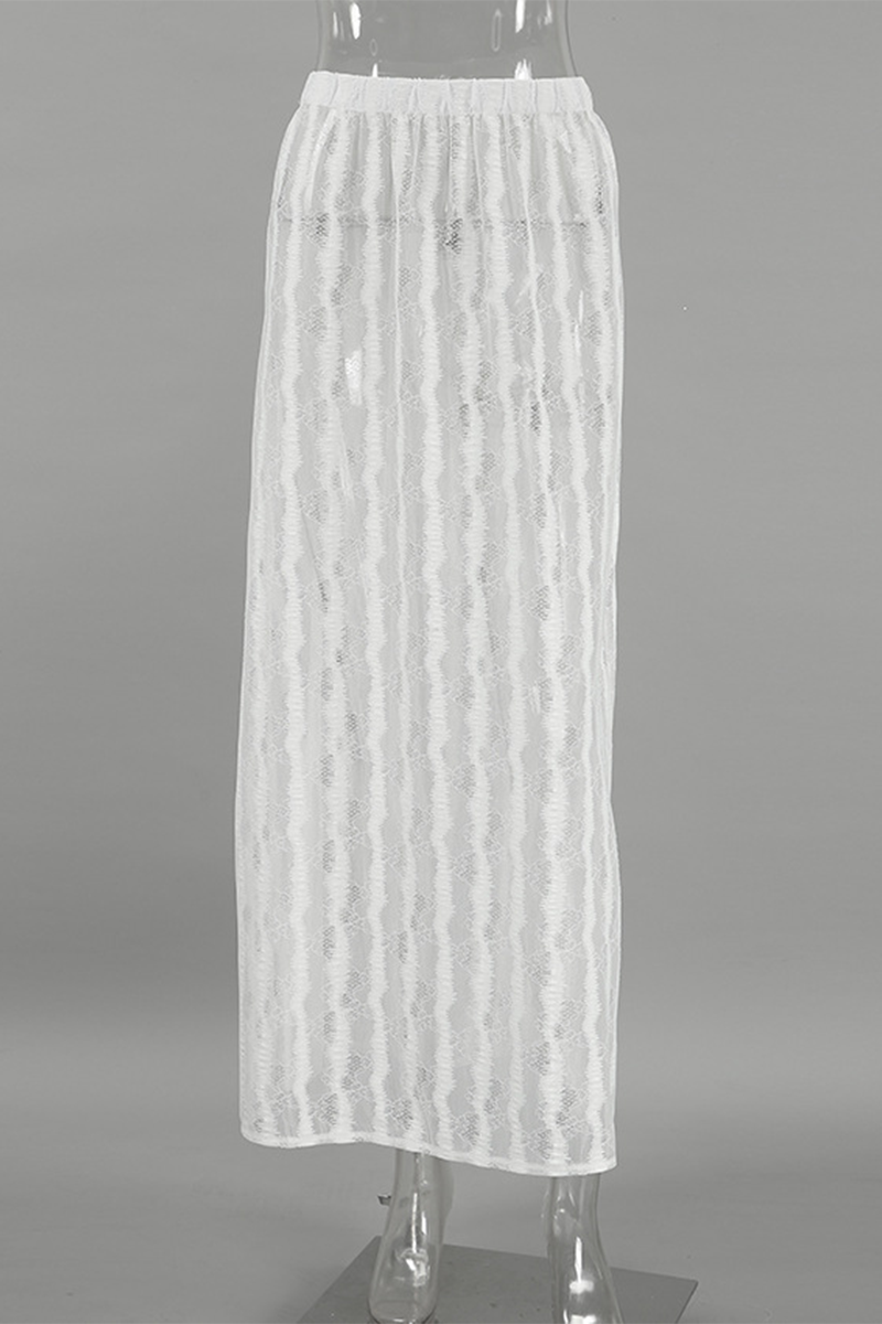 Leila® | Sexy hollow-out see-through loose A-type high waist pants