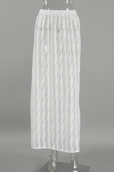Leila® | Sexy hollow-out see-through loose A-type high waist pants