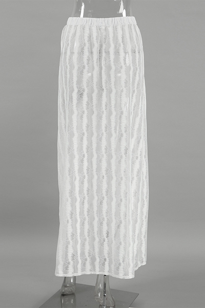 Leila® | Sexy hollow-out see-through loose A-type high waist pants