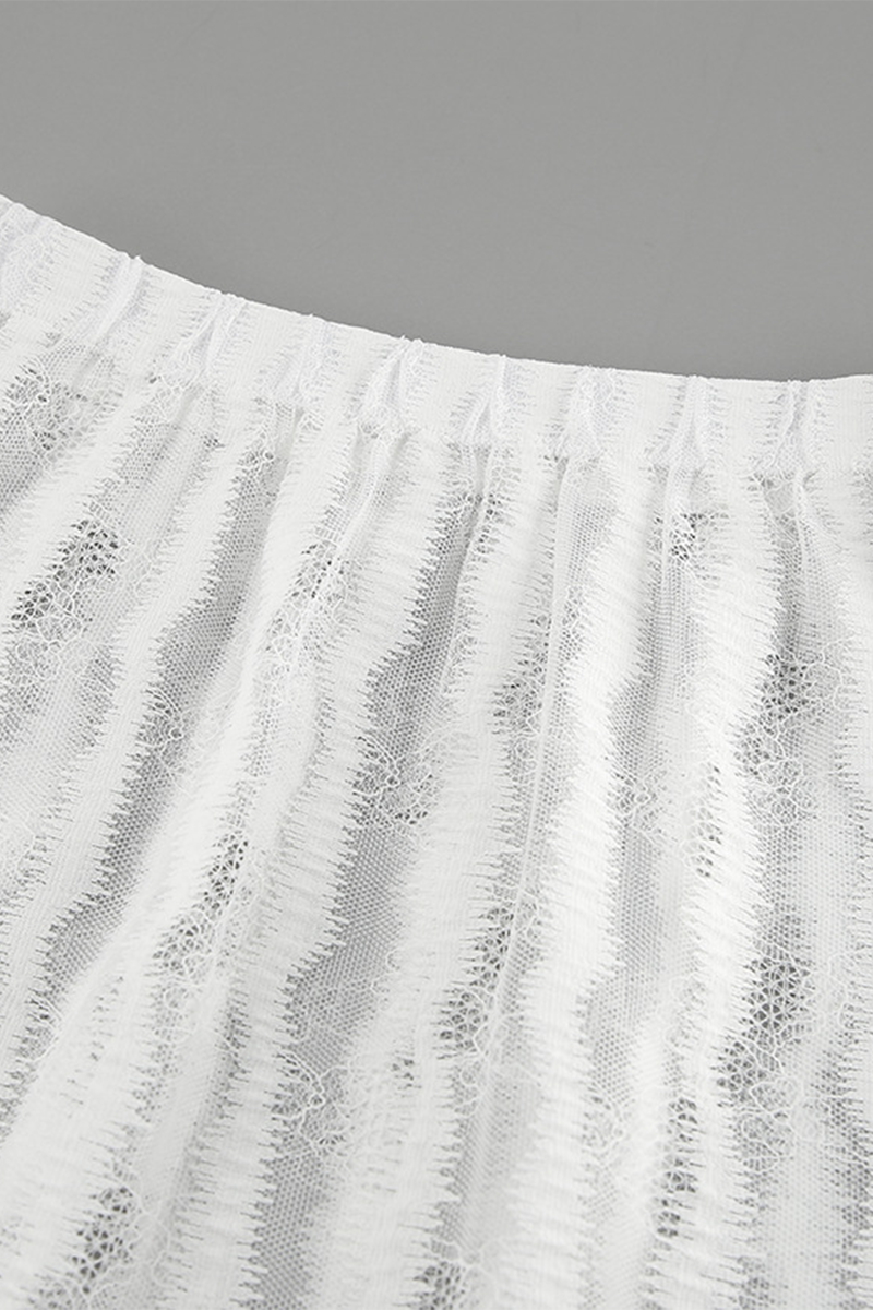 Leila® | Sexy hollow-out see-through loose A-type high waist pants