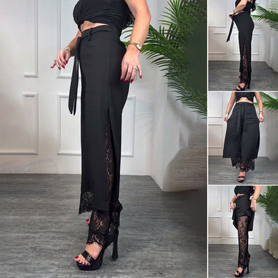 Angélique | Chic Lace Fluid Pants