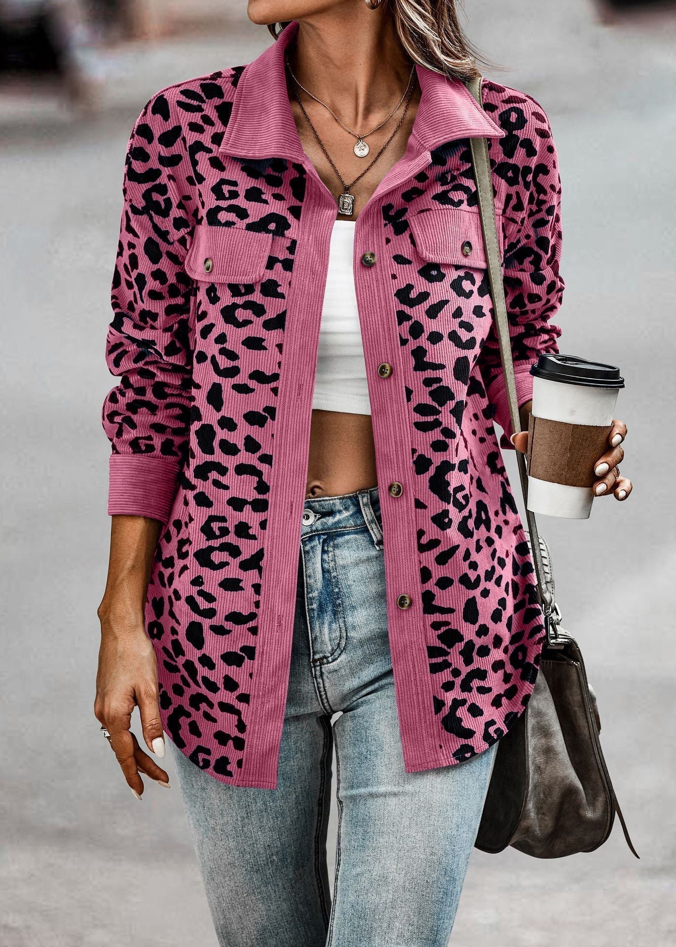 Gerlinde® | Chic women's jacket with leopard print