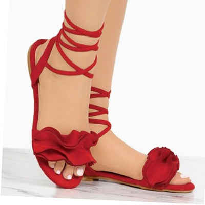 Sheila® | Flower Flat Sandals Women Sandals