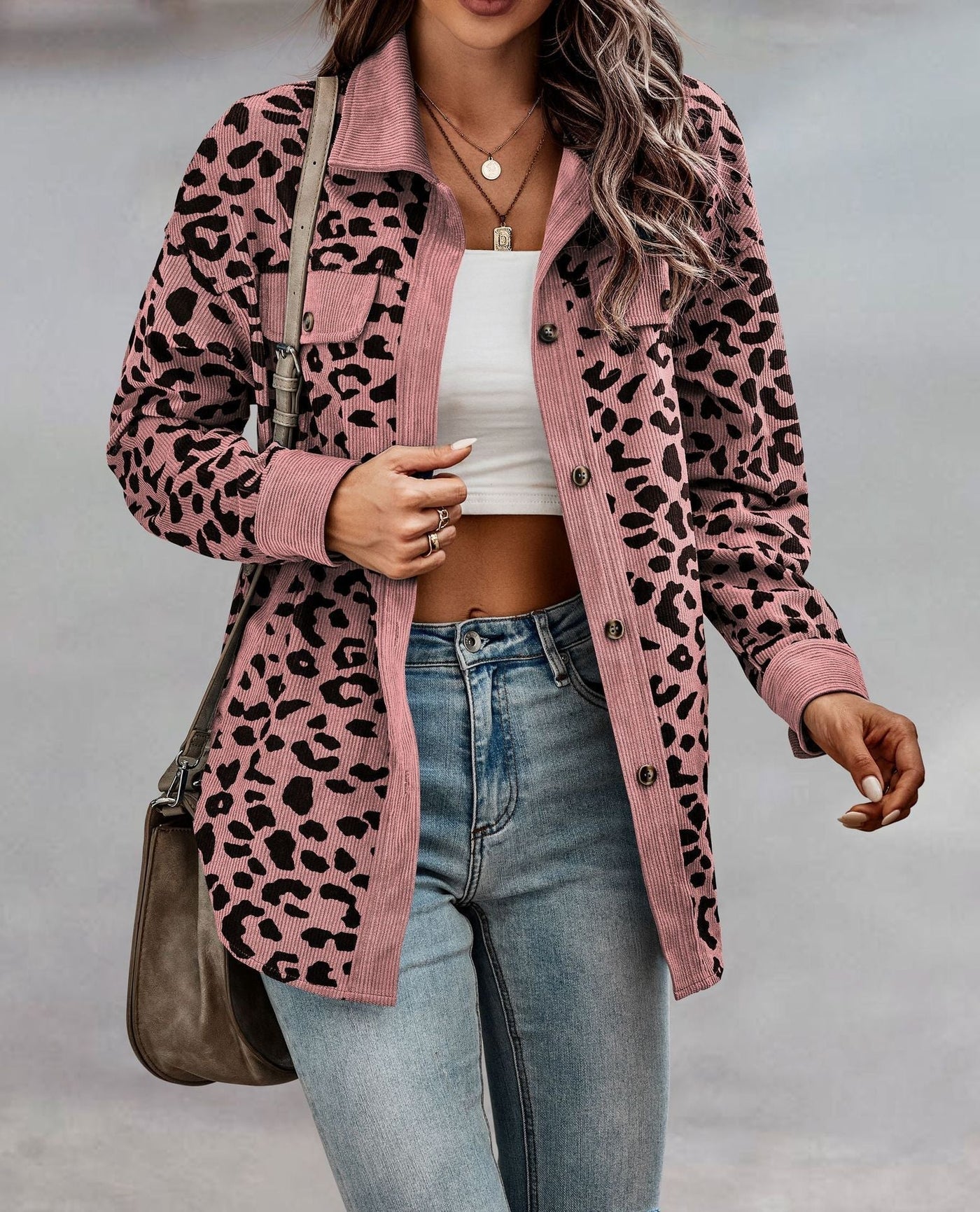 Gerlinde® | Chic women's jacket with leopard print