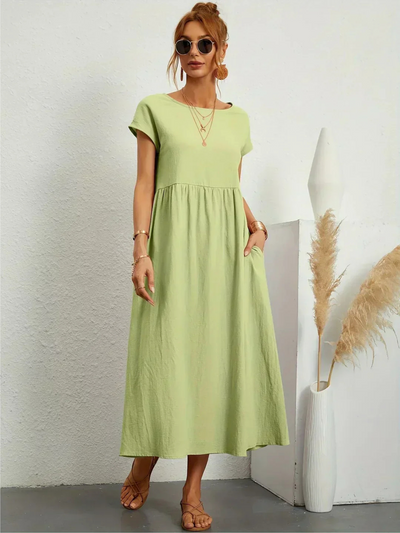 Jessica™ | Elegant Round Neck Dress
