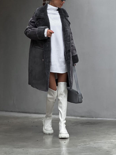 Blasa® | Extra long faux fur coat