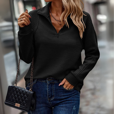 Abigail | Half-Zip Detail Sweater
