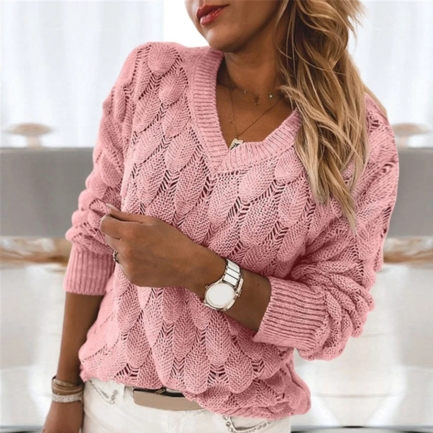 Makayla | Chic V-Neck Sweater
