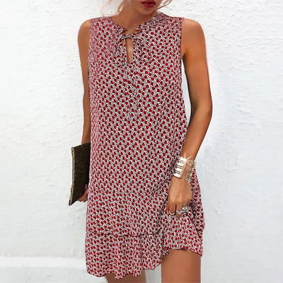 Linda™ | Elegant sleeveless dress with V-neck