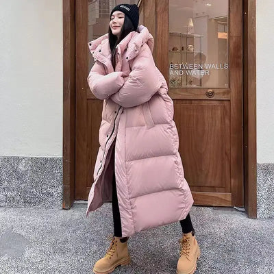 Claudia® | Long hooded style down jacket
