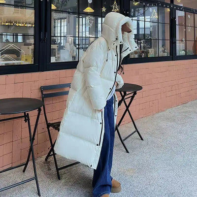 Claudia® | Long hooded style down jacket