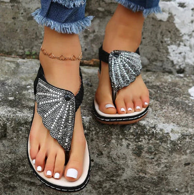 Trudi® | Orthopedic Sandals With Crystals
