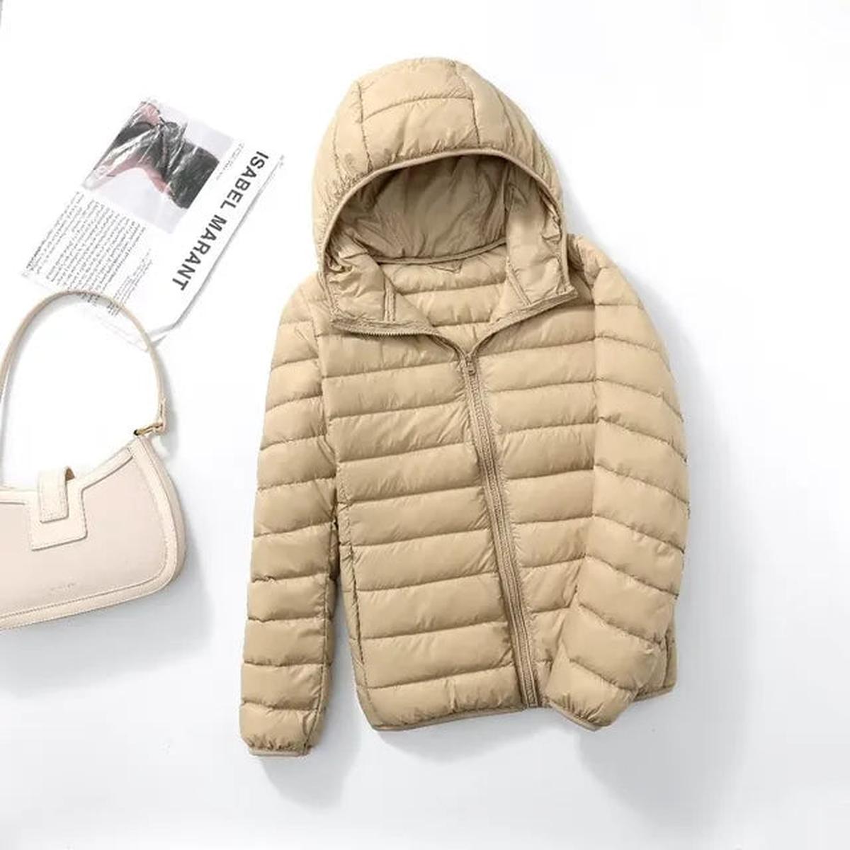 Ultralight Packable Down Coat With Hood