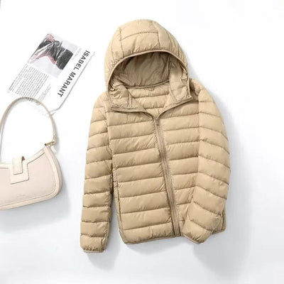 Ultralight Packable Down Coat With Hood
