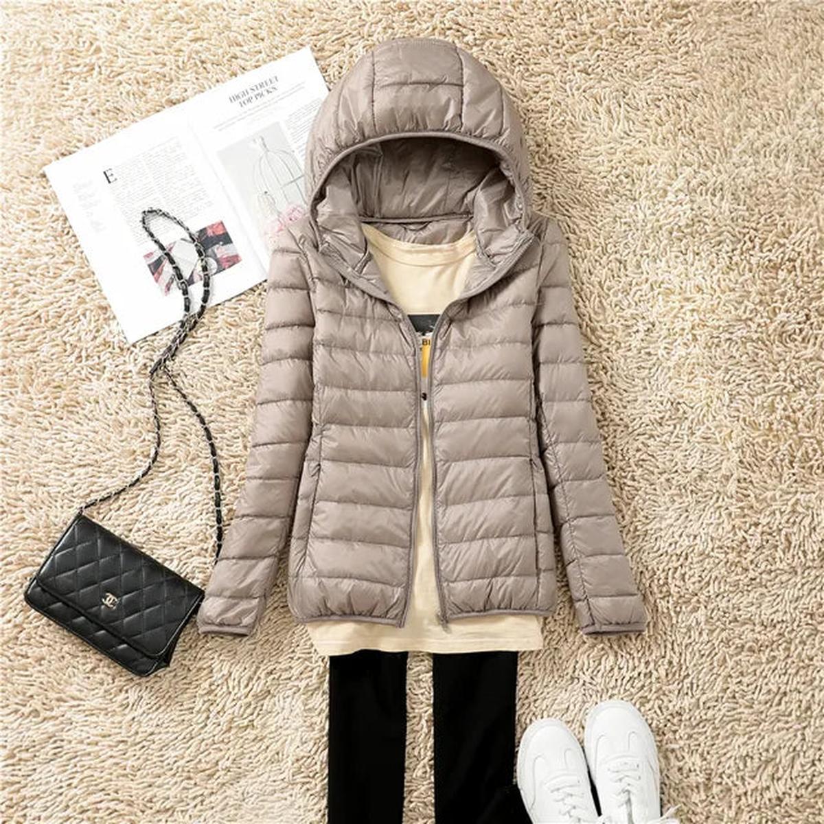 Ultralight Packable Down Coat With Hood