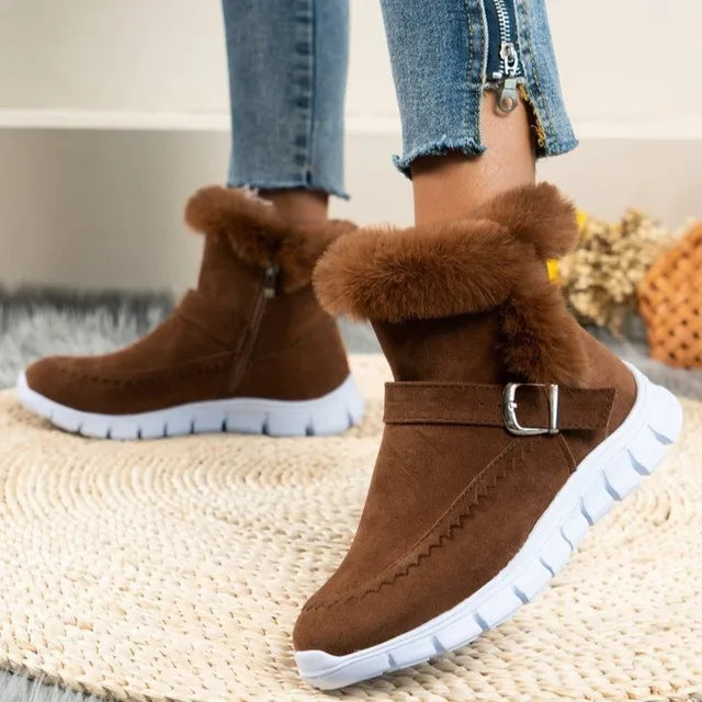 Reina® | Women's Snow Boots Casual Shoes Velvet Padded Cotton Boots
