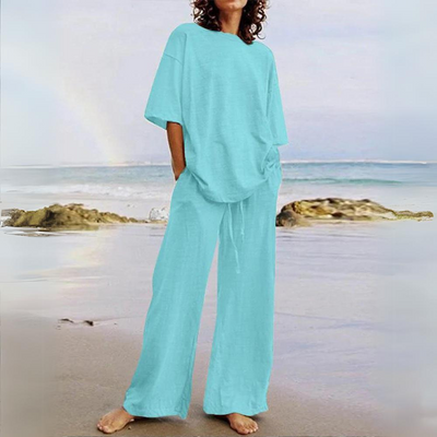 Liliane® | Elegant cotton and linen set