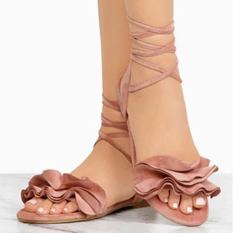 Sheila® | Flower Flat Sandals Women Sandals