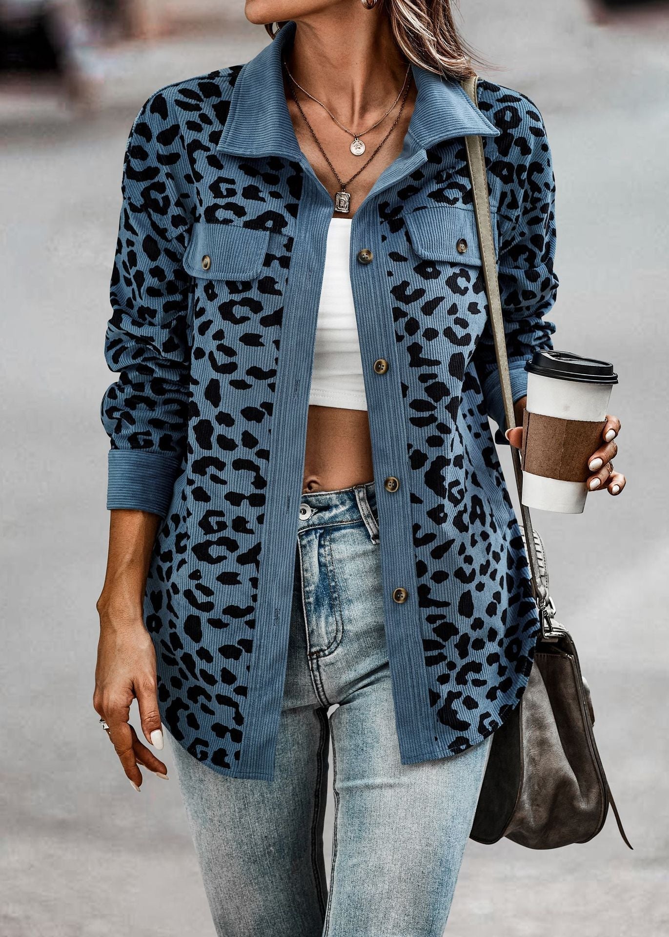 Gerlinde® | Chic women's jacket with leopard print