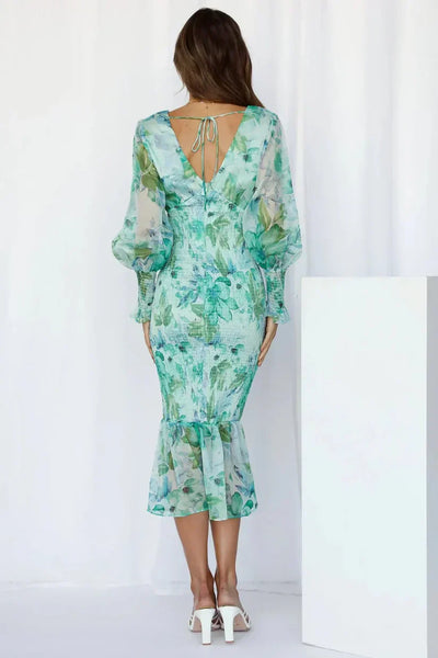 Jessica | Stylish Floral Puff Sleeve Dress