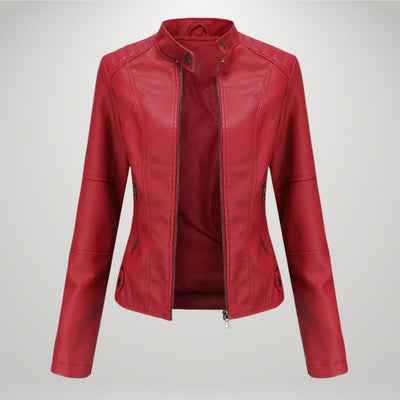Lessy | Sleek Faux Leather Jacket